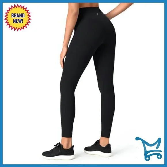 High Waisted Compression Leggings 25" Inseam Workout Pants - Picture 2 of 8
